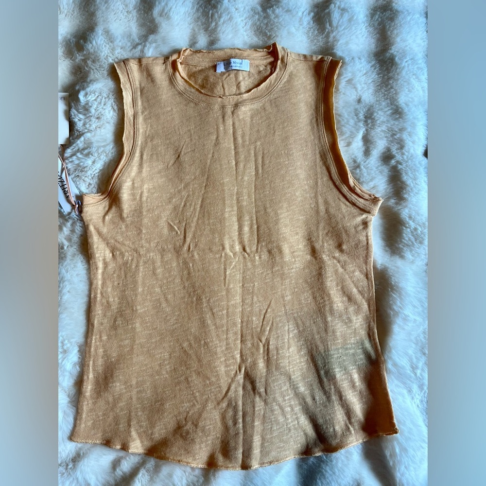 Aritzia Little Moon Equator Sleeveless Tan Top